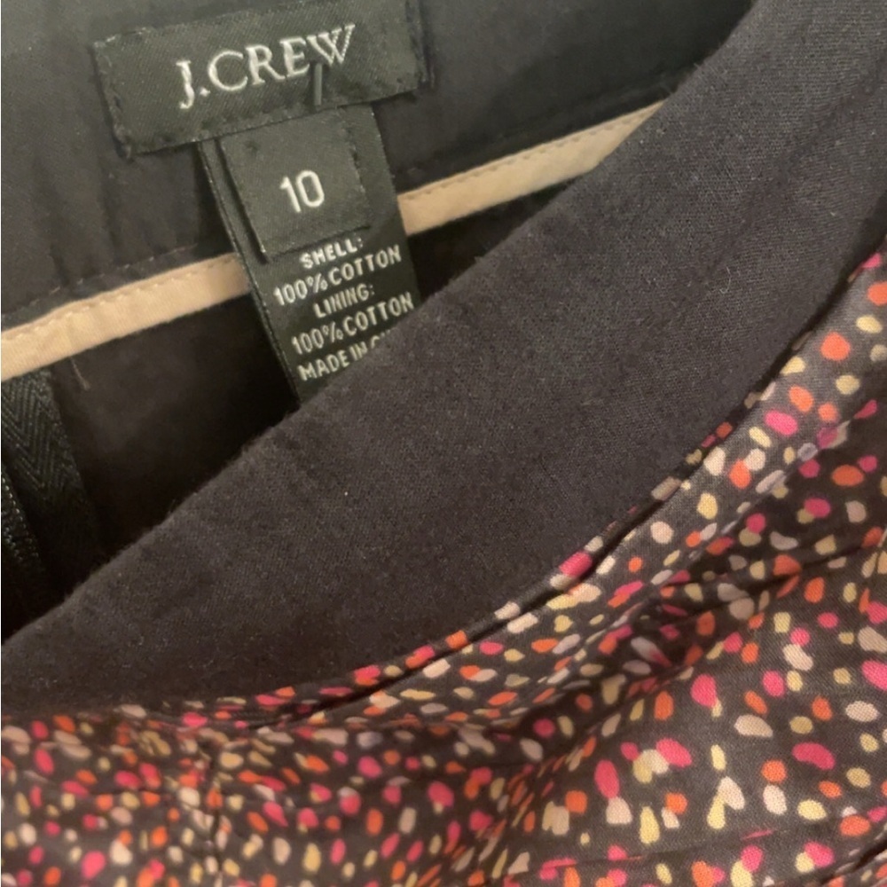 J. Crew Black and Multicolored Patterned Skirt - Picture 5 of 5